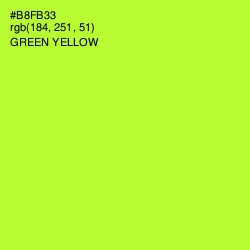 #B8FB33 - Green Yellow Color Image